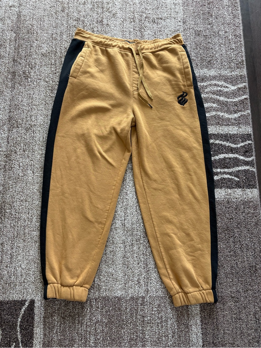 Rocawear Sweatpants Sweats Comfy Mustard Yellow & Black 3XB *see Details*